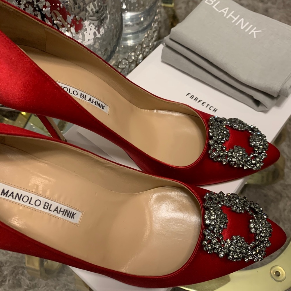 SOLD!! Manolo Blahnik Hangisi Pumps - Picture 2 of 5